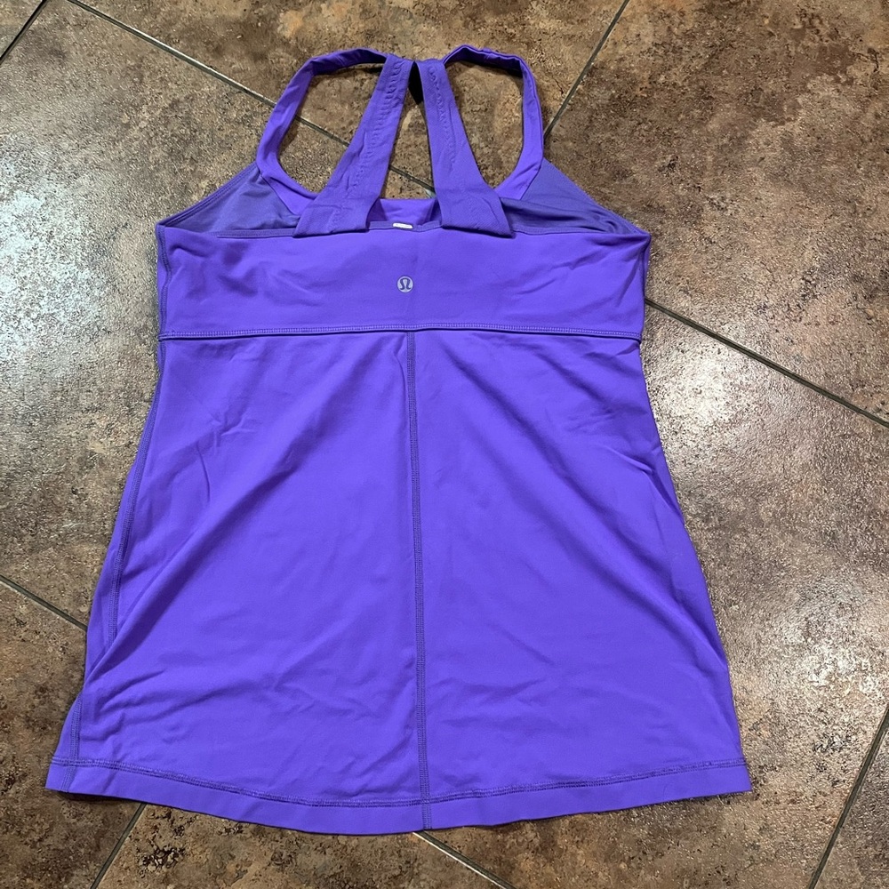 Lululemon Purple Scoop Me Up Tank Size 12 - Picture 3 of 5